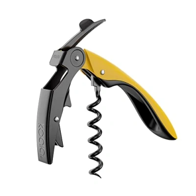 Immagine di Koala Spain Cavatappi High Tech a due tempi, scheda automatica brevettata, colore giallo