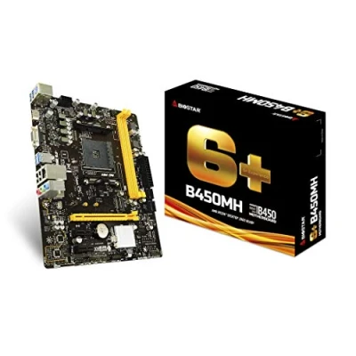 Immagine di BioStar B450MH (AM4) Mainboard Attacco (PC) AMD AM4 Fattore di forma (dettagli) Micro ATX Chipset della scheda madre AMD® B450