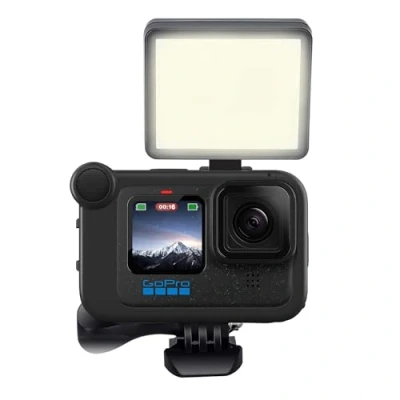 Immagine di Suptig Luce video a LED, fotografia portatile compatibile con Gopro Hero 13, 12,11,10,9,8,7,6,5,4,3,3+, DJI OSMO, AKASO, Sony DSLR Canon Camera Vlogging.