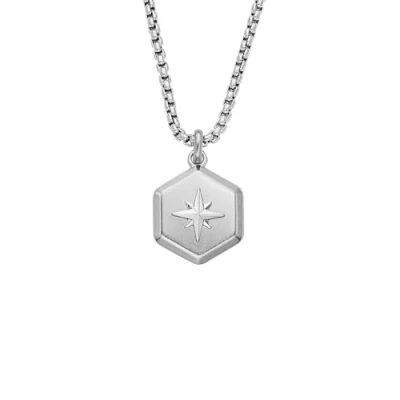 Immagine di Fossil Sutton Collana silvercoloured, Uomo, Taglia: One Size, Silver coloured