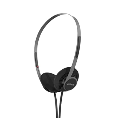 Immagine di Koss KPH40 Cuffie on ear utili, sistema di cavi intercambiabili staccabili, stile retrò, design ultra leggero (nero invisibile)