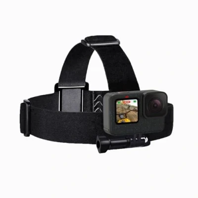 Immagine di Sametop Fascia Elastica per la Testa Compatibile con Gopro Hero 13, 12, 11, 10, 9, 8, 7, 6, 5, 4, Session, 3+, 3, 2, 1, Max, Fusion, (2018)