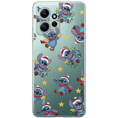 Immagine di ERT GROUP custodia per cellulare Xiaomi REDMI NOTE 12 4G originale e con licenza ufficiale Disney, modello Stitch 011 adattato alla forma dello smartphone, parzialmente trasparente