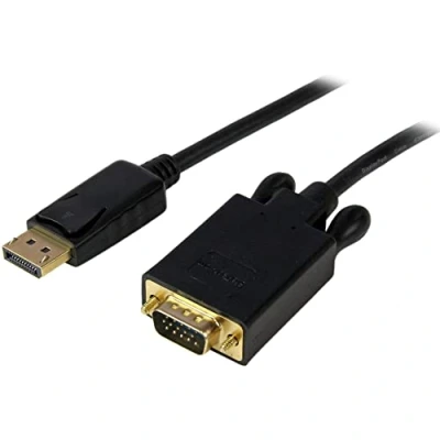 Immagine di StarTech.com Cavo DisplayPort a VGA 3m, adattatore da attivo 1080p, DP per monitor, Convertitore 1.2 VGA, Connettore scatto (DP2VGAMM10B)