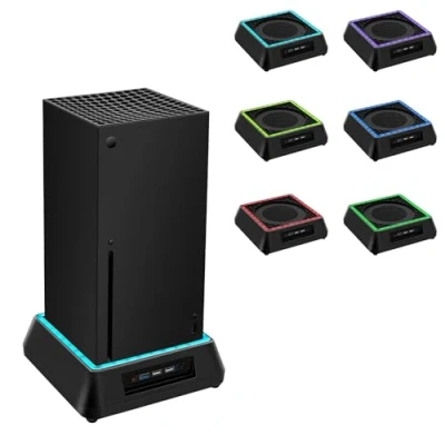 Immagine di Tolesum Ventola di Raffreddamento Aggiornata per Xbox Series X, Supporto con Indicatore LED e Sistema Regolabile a 3 Livelli Velocità X