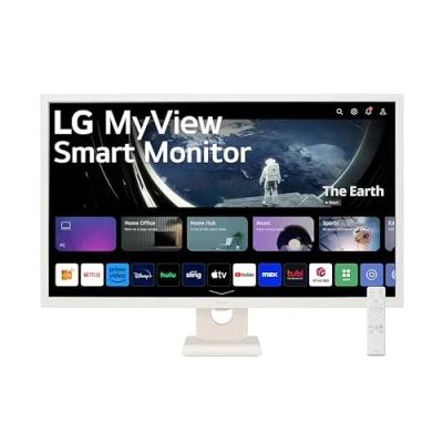 Immagine di LG 32SR50F Smart Monitor 32&quot; Full HD LED IPS, 1920x1080, Audio Stereo 10W, 2x HDMI, 1x USB, WiFi, Miracast, AirPlay, Bianco