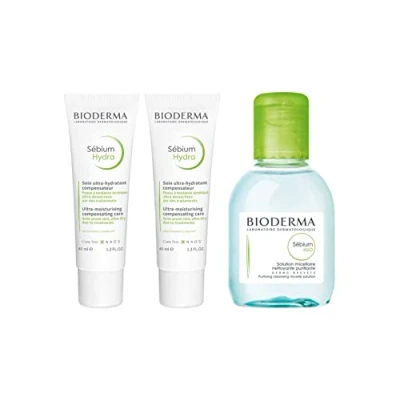 Immagine di BIODERMA Set 2 Sebio HYDRA 40 ml + 1 100 in omaggio Idrata e nutre Ultra essiccanti Lenisce riduce gli effetti dei trattamenti Faccia Pelle incline ai brufoli