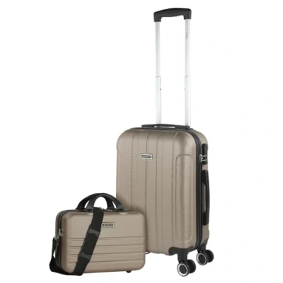 Immagine di ITACA Set Valigie Rigide Offerte. Valigia Grande Rigida, Media Rigida e Bagaglio a Mano. di con Lucchetto Combinazione TSA 771115B, Champagne