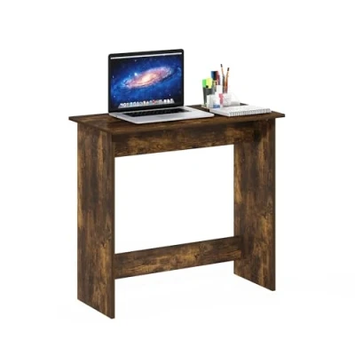 Immagine di Furinno Simplistic Tavolo da Studio semplicistico, Legno ingegnerizzato, Pino Ambrato, 80,0 (L) x 75,6 (A) 39,4 (P) cm