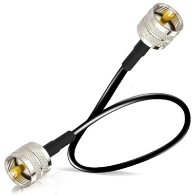 Immagine di Bingfu Cavo Prolunga PL259 RG58 30cm Maschio a Coassiale per CB VHF UHF Ham Radio Amatoriale Mobile Antenna Rosmetro Misuratore SWR di Potenza Amplificatore Lineare Carico Fittizio