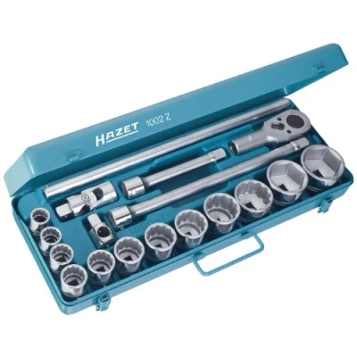 Immagine di Hazet Kit di chiavi a bussola metrico 3/4 (20 mm) 18 parti 1002Z