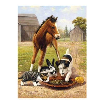 Immagine di Pracht Creatives Hobby Royal &amp; Langnickel Pittura con i Numeri Junior Cena Gli Amici, Inclusi Colori e pennelli, per Adulti Bambini dagli 8 Anni in su, Multicolore, 4670 30311