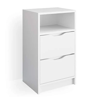 Immagine di Vicco comodini camera da letto Ruben, Bianco, 38 x 66.6 cm