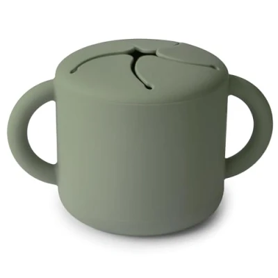 Immagine di mushie contenitore Porta Cibo Prova di Perdite merenda scuola pranzo Accessori per Bambini Sicuri e Alta Qualità Sicuro Igienico Dried Thyme