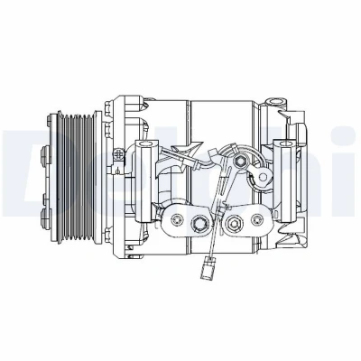 Immagine di DELPHI CS20492 compressore Aria Condizionata Scroll type PAG 46 con olio HONDA: CR V 2