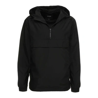 Immagine di Urban Classics Basic Pull Over Jacket, Giacca da Pioggia con Cappuccio Uomo, Nero, L
