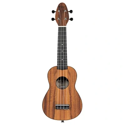 Immagine di Ortega Guitars Ukulele Soprano acustico Keiki K3 Starter Kit include Accordatore, Tracolla, 5 Plettri Medium e Borsa con Coulisse acacia (K3 ACA)
