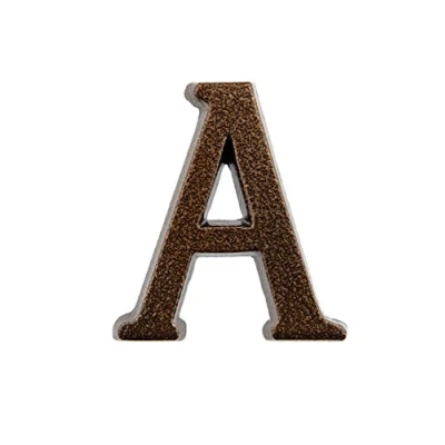 Immagine di HUBER numero civico a in alluminio 10 cm I numeri civici per casa &amp; porta targhette con nobile design rame antico 3D, verniciato polvere