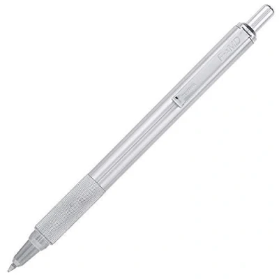 Immagine di Zebra F701 Penna A Sfera Retraibile Acciaio Inox Nero Medio Riferimento 44970