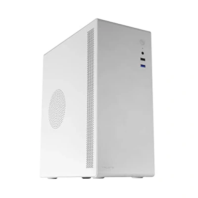 Immagine di Tacens ORUMX, Case Mini Tower Slim Micro ATX Ultra Compatto, Struttura in Acciaio, Ventola da 80mm, Bianco