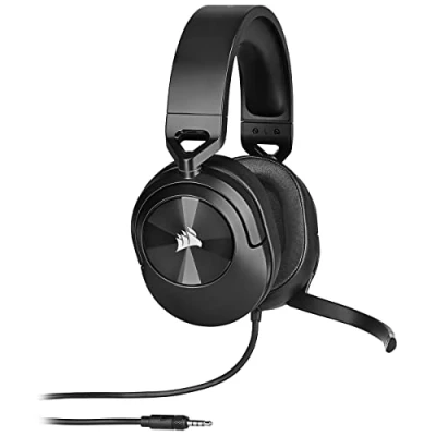 Immagine di CORSAIR HS55 Surround Leggera Cuffia da Gioco Cablata Multipiattaforma Dolby 7.1 Suono Compatibile con iCUE PC, Mac, PS5, PS4, Xbox, Nintendo Switch, Mobile Carbonio