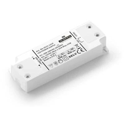 Immagine di Dehner Elektronik SE 15 24VF (24VDC) Trasformatore per LED, Driver LED Tensione costante W 0.625 A 24 V/DC adatto mobili, Protezione sovraccarico,