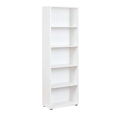 Immagine di Inter Link Libreria Scaffale 5 nicchie regolabile in altezza Per ufficio Soggiorno Sala Arco 4 Dimensioni cm P 30 x L 60 H 180 Colore bianco