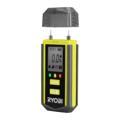 Immagine di Ryobi RBPINMM1, Misuratore di Umidità, Batteria 18V ONE+ Non Inclusa, Include un Coperchio per Puntali, Adatto Vari Materiali, Anche Punti Difficili da Raggiungere