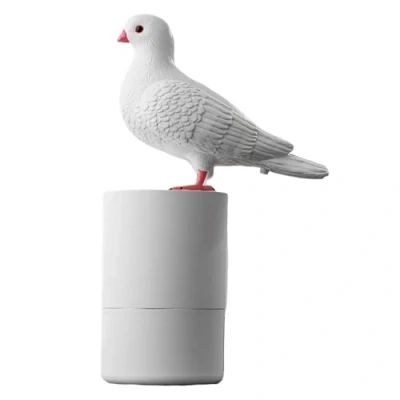 Immagine di dispenser automatico di sapone, 300 ml, alimentato a batteria, non touch, sapone elettrico forma piccione, con sensore movimento infrarossi/per cucina e bagno, pulizia