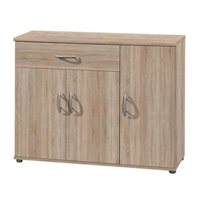 Immagine di AVANTI TRENDSTORE Lilo Comò e mobili con ante, in stile moderno legno laminato, disponibile 2 diversi colori diverse misure (90x70x30 cm, Marrone)
