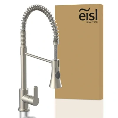 Immagine di EISL NI183ESCRNI LP PR a Bassa Pressione, Cucina con doccetta Estraibile, Rubinetto per lavello Girevole 360, Acciaio Inox, Niederdruck