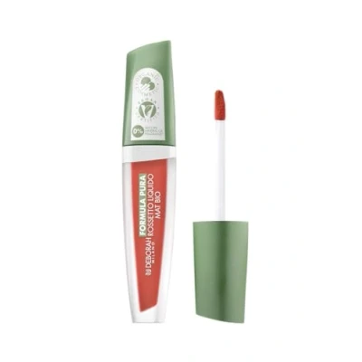 Immagine di Deborah Milano Rossetto Liquido Formula Pura BIO, Effetto Matte, N.04 Peach, Vellutato, Dona Labbra Morbide e Piene a Lunga Tenuta, 4.5 gr