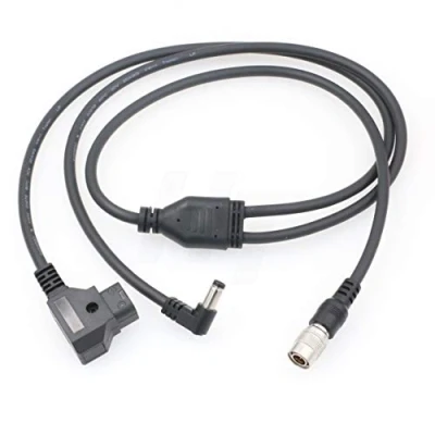 Immagine di Cavo splitter di alimentazione D tap a Hirose 4 pin e canna DC per zoom F8, BMCC, Video Assist Monitor