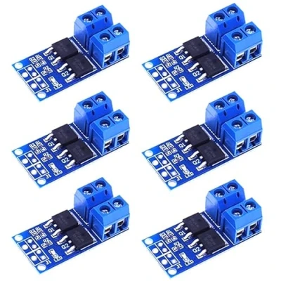 Immagine di iHaospace DC 5V 36V 15A(Max 30A) 400W Dual Mos Transistor Driving Module Switch High Level Trigger PWM 0 20KHz (Pack of 4)