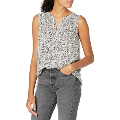 Immagine di Amazon Essentials Camicia in Tessuto Senza Maniche Donna, Mini Leopardata, M
