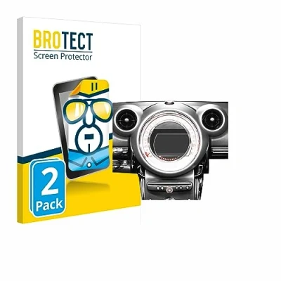Immagine di brotect Pellicola Protettiva per Mini Countryman R60 2010 2016 Infotainment System Protezione Schermo (2 Pezzi) [Trasparente, Anti Impronte]