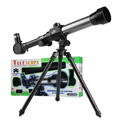 Immagine di HONPHIER Kids Telescopes 20X 30X 40X Magnification Astronomical Telescope with Tripod Portable Science Stargazing Educational Learning Toy for Beginners Astronomy