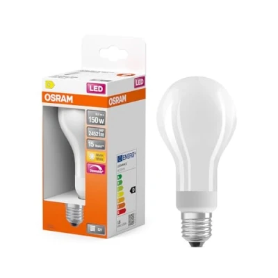 Immagine di OSRAM 4058075437326 LED (monocolore) ERP D (A G) E27 Forma di bulbo 18 W = 150 Bianco caldo (Ø x L) 70 mm 128 1 pz.