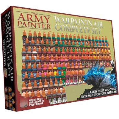 Immagine di The Army Painter Warpaints Air Complete Set, 126 Colori Aerografo Per Modellismo 18ml, Compresi 18 Metallici E 6 Fluo. Un Set Di Acrilici Adatto A Warhammer 40k Miniature Dnd