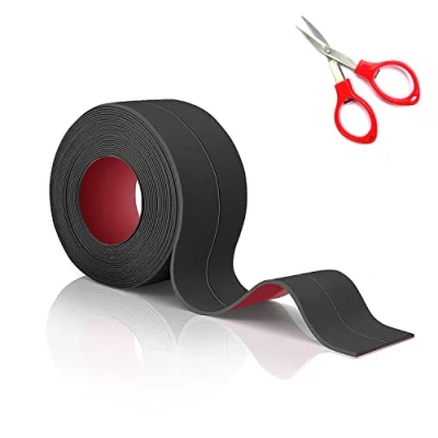 Immagine di TATUNER Nastro Sigillante Impermeabile, Silicone per Bagno Antimuffa, Flex Roll, Autoadesivo Profili in PVC, Utilizzato Piastrelle da Cucina Bordo Vasca (Nero, 3.3M X 38mm 1)