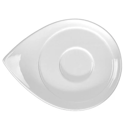 Immagine di Porcellana Holst CF 018 caffè/Cappuccino piattino 18 cm Bianco, 17,8 x 14,2 2,6