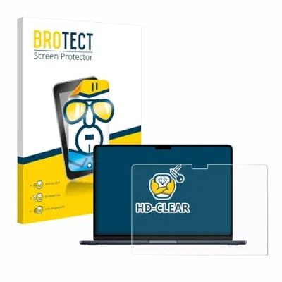 Immagine di brotect Pellicola Protettiva per Apple MacBook Air 13&quot; M3 2024 Protezione Schermo [Trasparente, Anti Impronte]