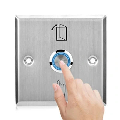 Immagine di Sonew Pulsante Porta In Acciaio Inossidabile, Di Sblocco Controllo Accessi Interruttore Apertura Con Indicatore Luminoso