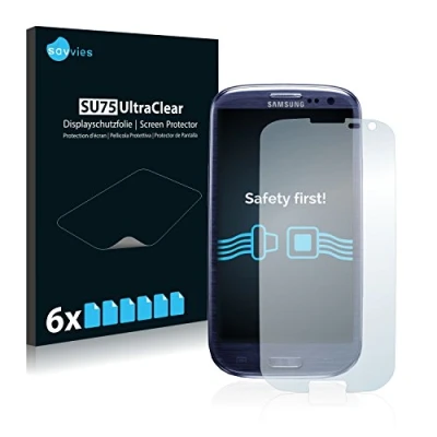 Immagine di savvies (6 Pezzi Pellicola Protettiva per Samsung GT I9300 Protezione Schermo Trasparente