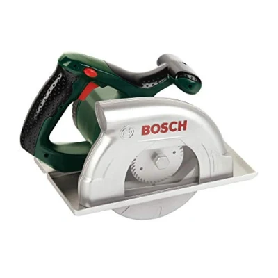 Immagine di Theo Klein 8421 Sega Circolare Bosch, Alimentata a batterie con movimenti della Circolare, Funzione Sonora e Luminosa, 23 cm x 16 14,5 cm, Giocattolo per Bambini Partire dai 3 Anni di età