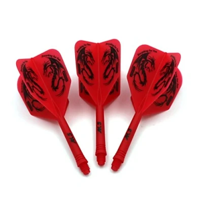 Immagine di CUESOUL ROST Dartpfeile Personalizzato Integrato Schäfte Shaft And Darts Flight Medium, Set di 3 Pezzi Dragon Pattern (CSAK 5JL4)
