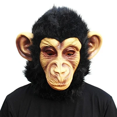 Immagine di CreepyParty Festa in Costume di Halloween Maschera Lattice a Testa Animale Scimmia Gorilla