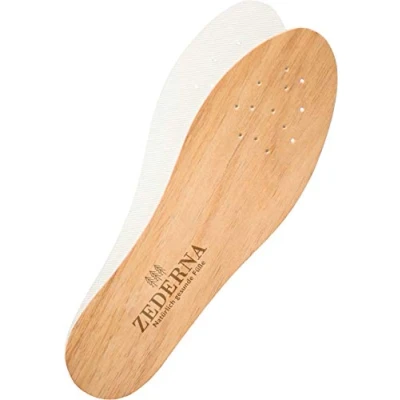 Immagine di Zederna solette in cedro, Suola legno di cedro contro piedi sudati, cattivo odore e scarpe. 100% naturale &amp; antibatterica. Suolette fresche adatte anche a scalzi. 41