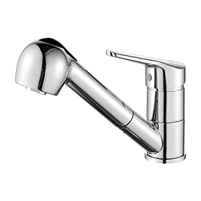 Immagine di Ibergrif M14550 Rubinetto per Cucina con Estraibile doccetta, Miscelatore Lavello girevole a 360 Cromo