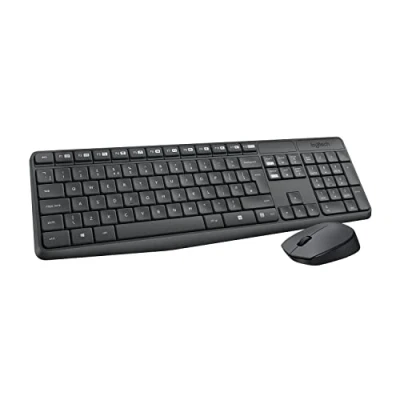 Immagine di Logitech MK235 Kit Mouse e tastiera, Layout QWERTZ, Nero